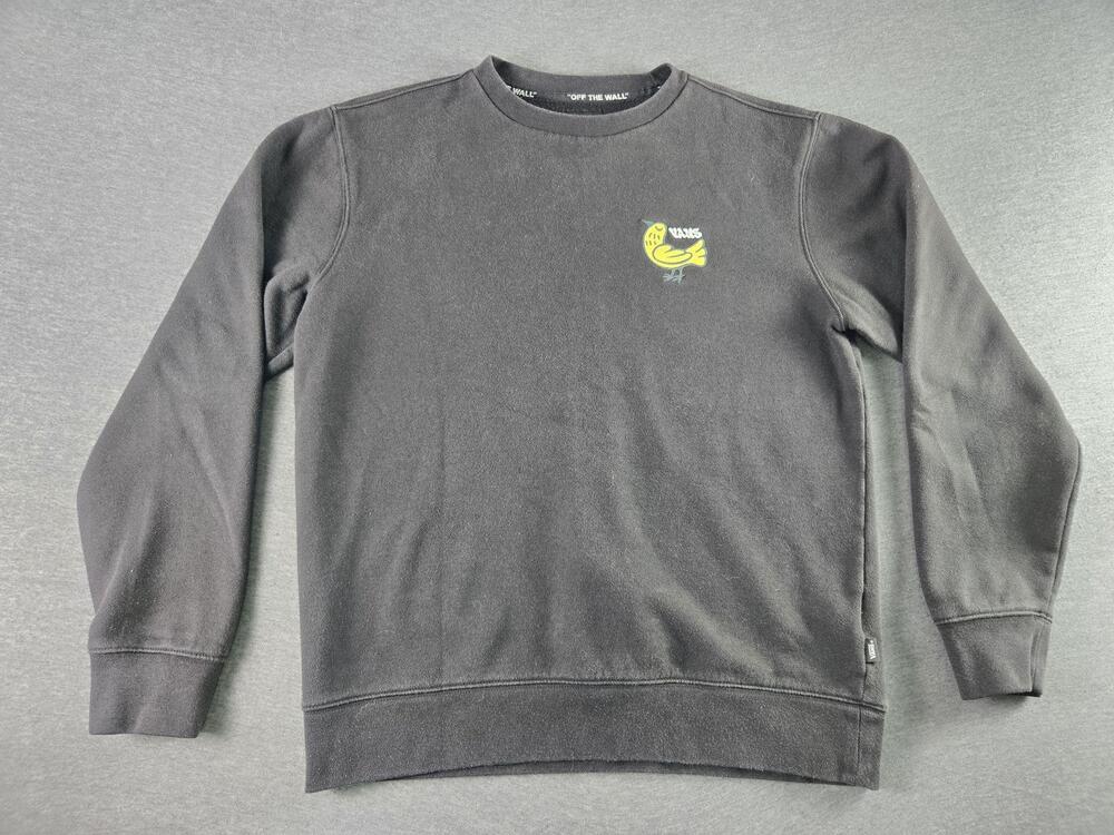 Vans Sweatshirt Mens Small Yellow Bird Embroidered Sweatshirt Crewneck